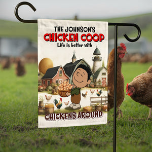 Personalized Gifts For Chicken Lover Garden Flag Farmer Chicken Eggs 01XQLU180225HG-Homacus