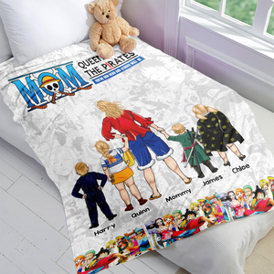 Personalized Gifts For Mom Blanket, Queen Of The Pirates Mother's Day 03ACHU210325PA-Homacus