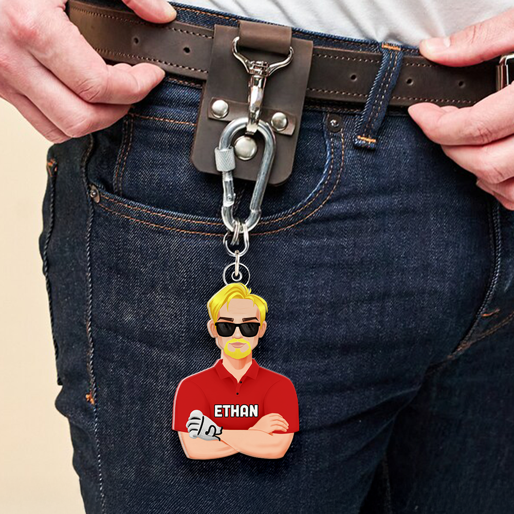 Personalized Gifts For Golf Lovers Keychain 053QHHU200125PA-Homacus