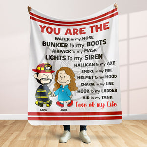 Personalized Gifts For Firefighter Couple Blanket 02qhtn080125da-Homacus