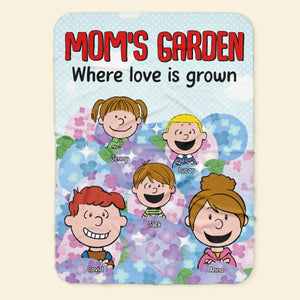 Personalized Gifts For Mom Blanket 04totn030125hh Mom's Garden Where Love Is Grown-Homacus