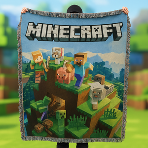 Pixel Builder Woven Blanket - Personalized Gift For Fans 122laxx180725