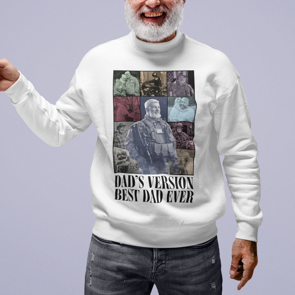 Custom Photo Gifts For Dad Shirt Dad's Version Best Dad Ever 032HUTN290124-Homacus