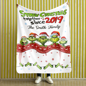 Personalized Christmas Gifts For Family Blanket 03ohpu131124 Stolen Christmas Together-Homacus