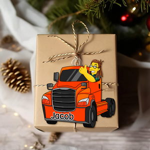 Personalized Gifts For Trucker Christmas Ornament 04acpu111124hg-Homacus