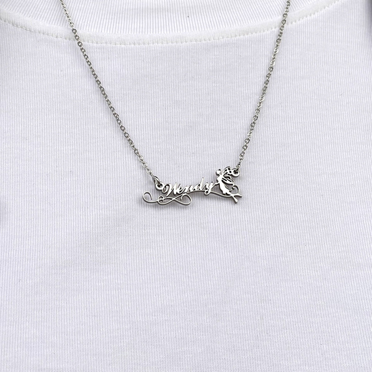 Personalized Name Necklace - Magic Fairy Charm 26-Homacus