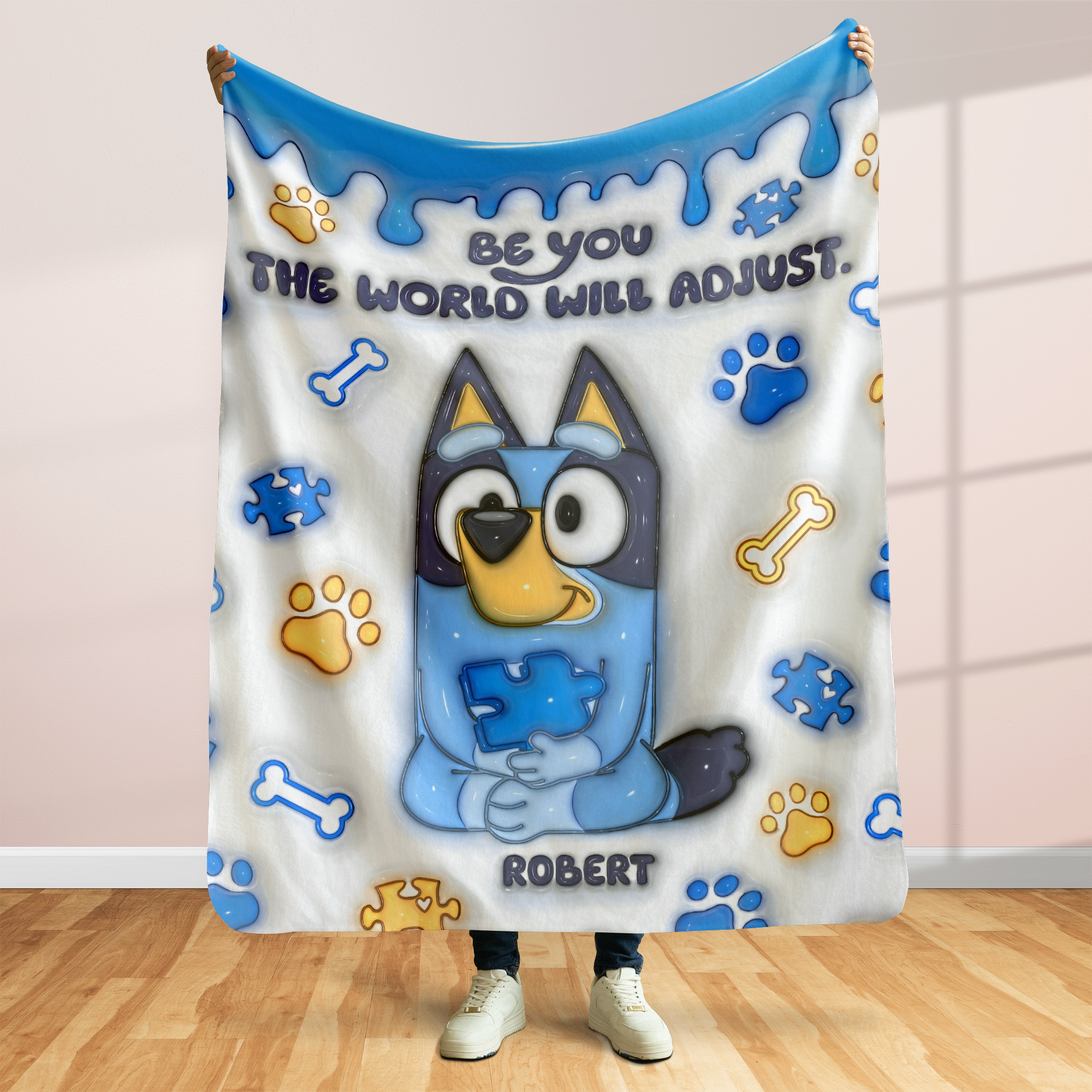 Personalized Gifts For Autism Blanket Inflated Effect 02ohpu200225-Homacus