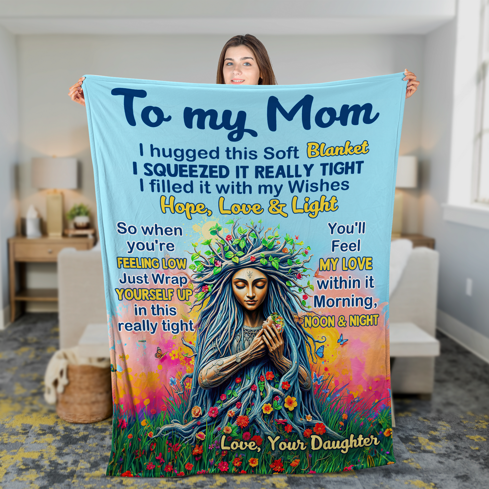 Personalized Gifts For Mom Blanket 05hupu170225 Feel My Love Within It-Homacus