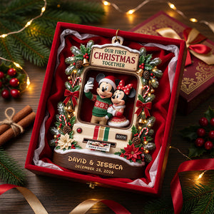 Our First Christmas Together Ornament - Personalized Gifts For Couple 07todt010826-Homacus