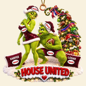 Sport Lover Christmas Couple Ornament - Personalized Gifts For Couple Ornament 03HUDT051026-Homacus