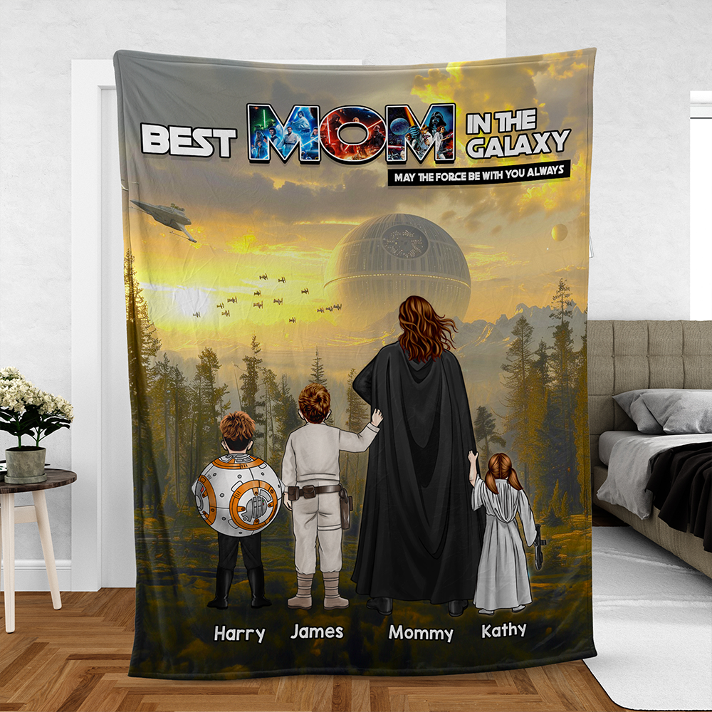 Christmas Hug For Best Mom Personalized Blanket 01ACHU220325HHHG-Homacus