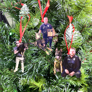 Custom Photo Gifts for Police Ornament 29acvp140924-Homacus