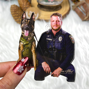 Custom Photo Gifts for Police Ornament 29acvp140924-Homacus