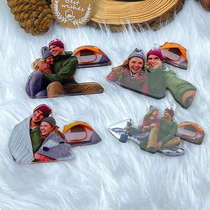 Custom Photo Gifts for Camping Couple Ornament 118acvp140924-Homacus