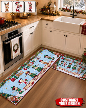 Christmas Family Runner Rug - Personalized Gifts For Christmas Runner Rug 02PATI040926