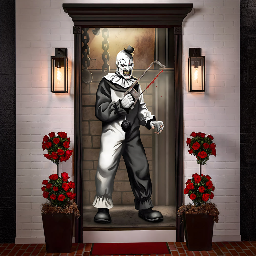 Gifts For Horror Fans Spooky Door Cover Halloween Decor 03HUDC040924-Homacus