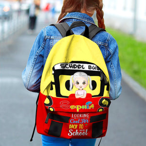 Personalized Gifts For Kid Backpack Cartoon Bus Car Shape 04xqdc090724hh-Homacus