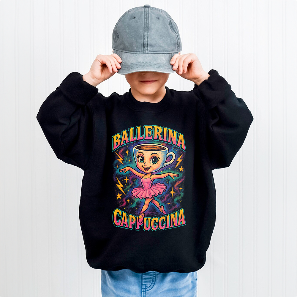 Ballerina Cappuccina Brainrot Shirt Gifts For Kids 031hudt280725-Homacus