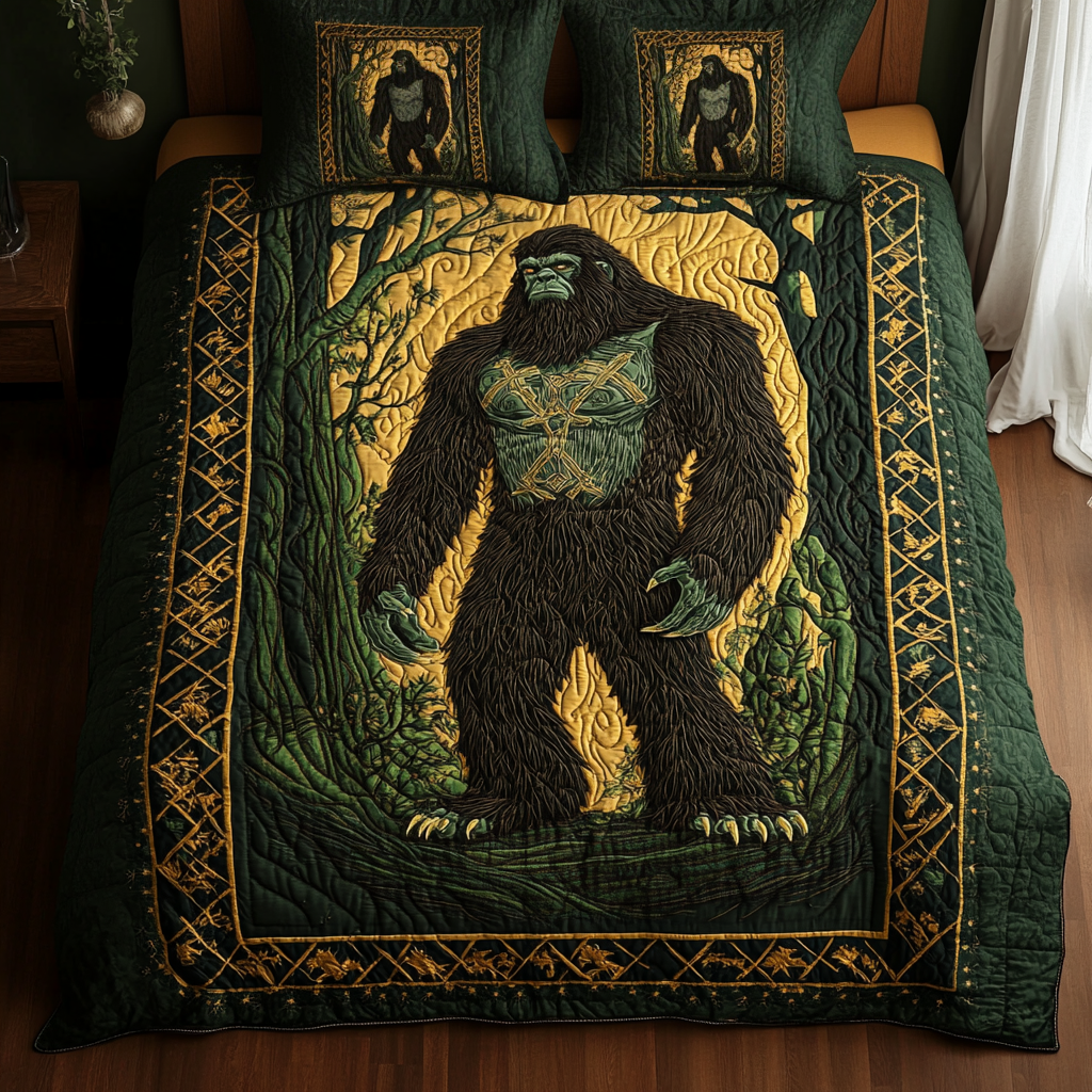 Gifts For Bigfoot Quilt Bed Set Bigfoot Mystic-Homacus