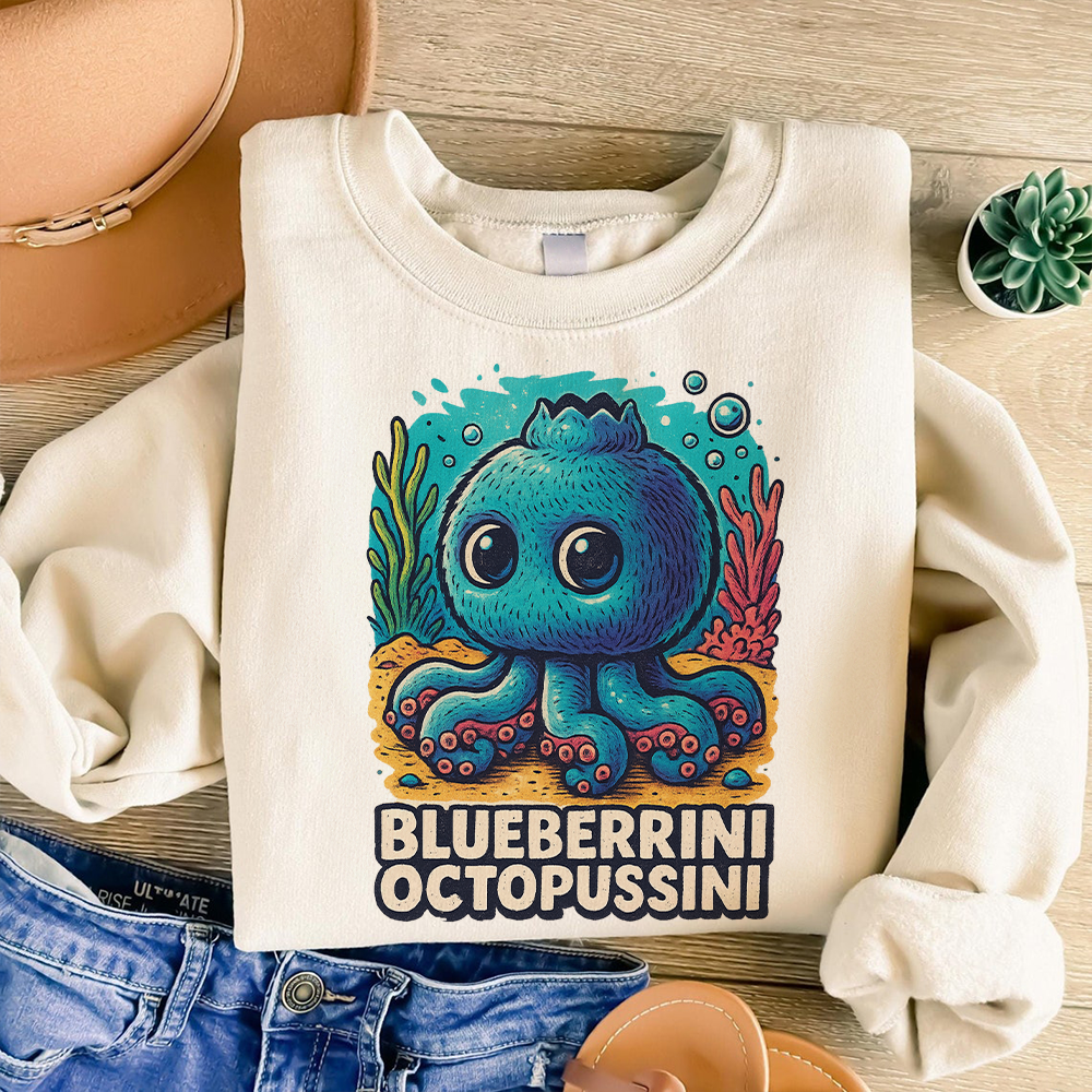 Blueberrini Octopussini Brainrot Shirt Gifts For Kids 032hudt280725-Homacus