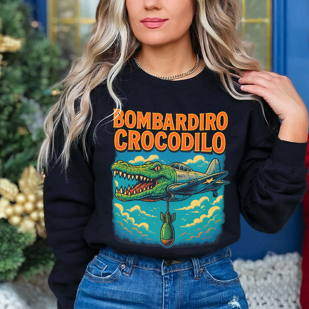 Bombardiro Crocodilo Brainrot Shirt Gifts For Kids 033hudt280725-Homacus