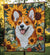 Gifts For Dog Lover Blanket Cute Corgi In Sunflower Garden-Homacus