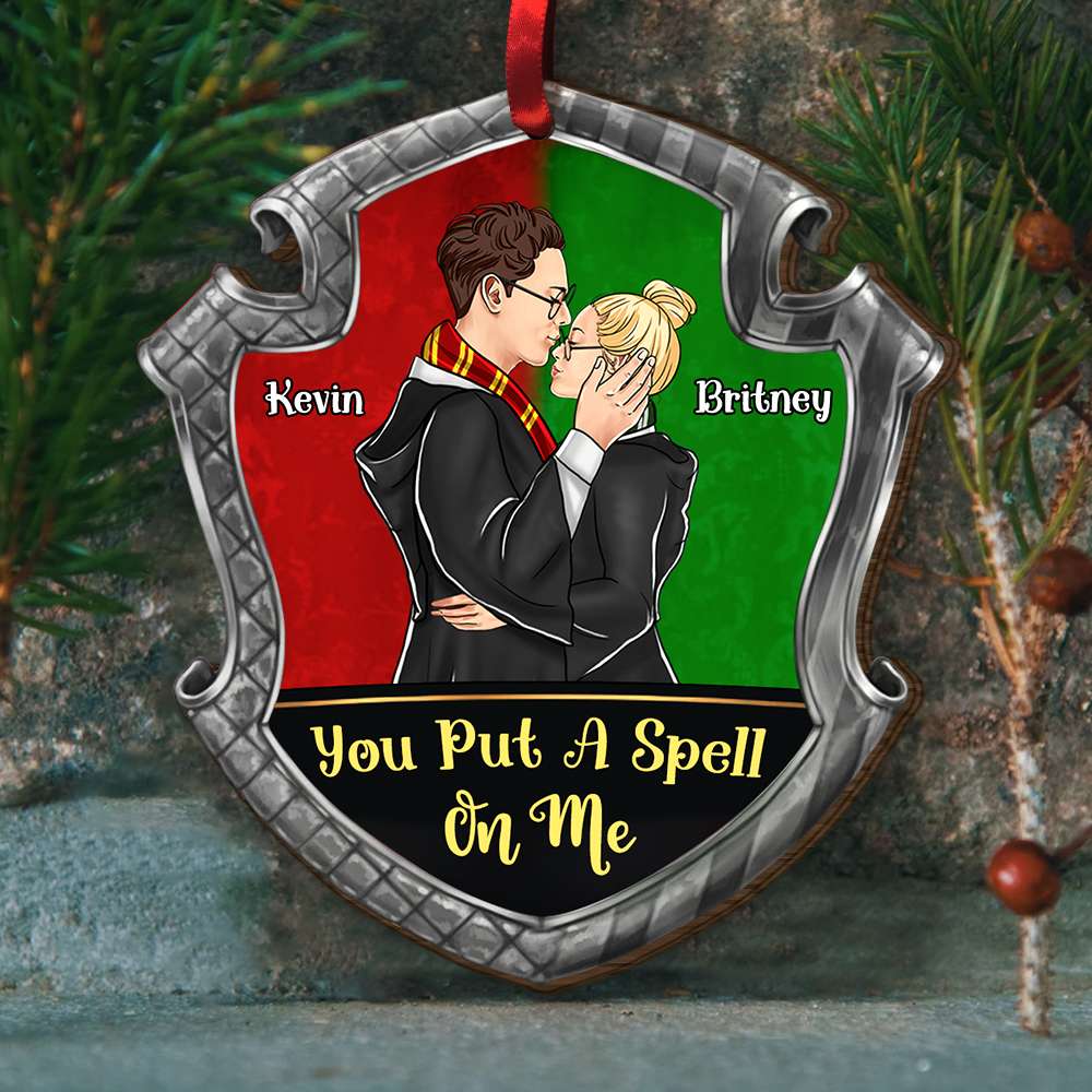 Personalized Gifts For Couple Wood Ornament You Put A Spell On Me-Homacus