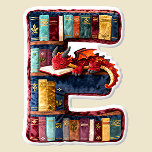 Book Dragon Alphabet Initial Letters Pillow, Personalized Gifts For Book Lovers 05qhtn191125-Homacus