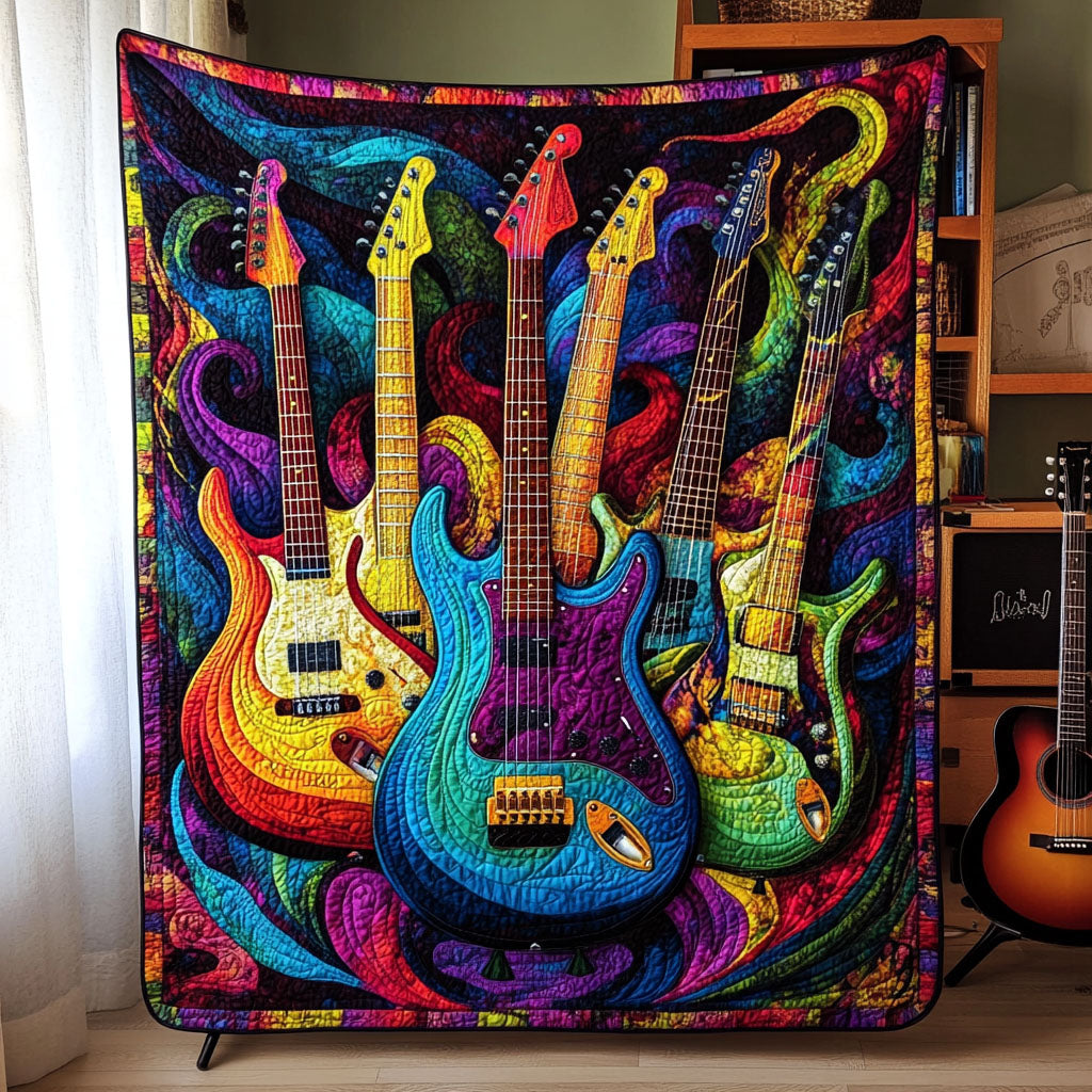 Personalized Gifts For Guitar Lover Blanket Electric Harmony Guitars-Homacus