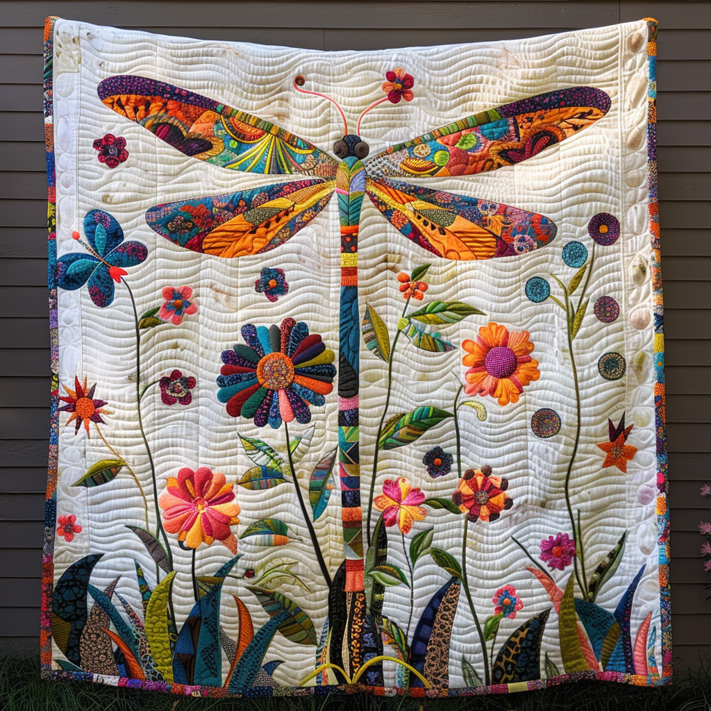 Gifts For Dragonfly Lover Blanket Enchanting Floral Dragonfly-Homacus