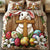 Gifts for Rabbit Lovers Quilt Bed Set Faithful Bunny-Homacus