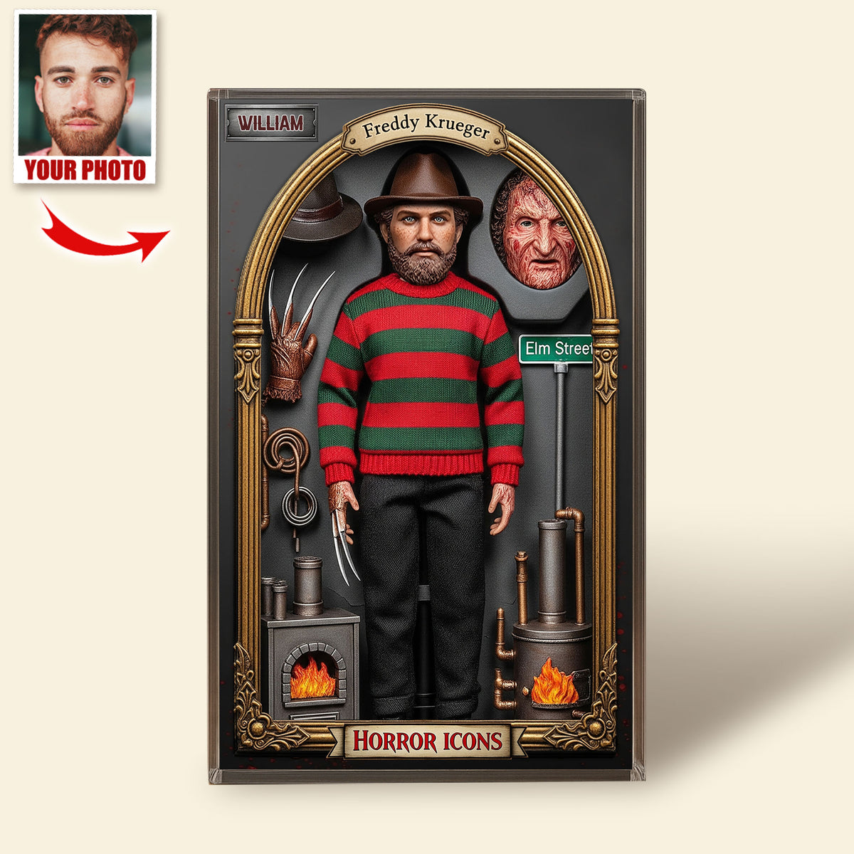 Horror Character Plaque - Custom Photo Gifts For Horror Lovers 01hyti030925-Homacus