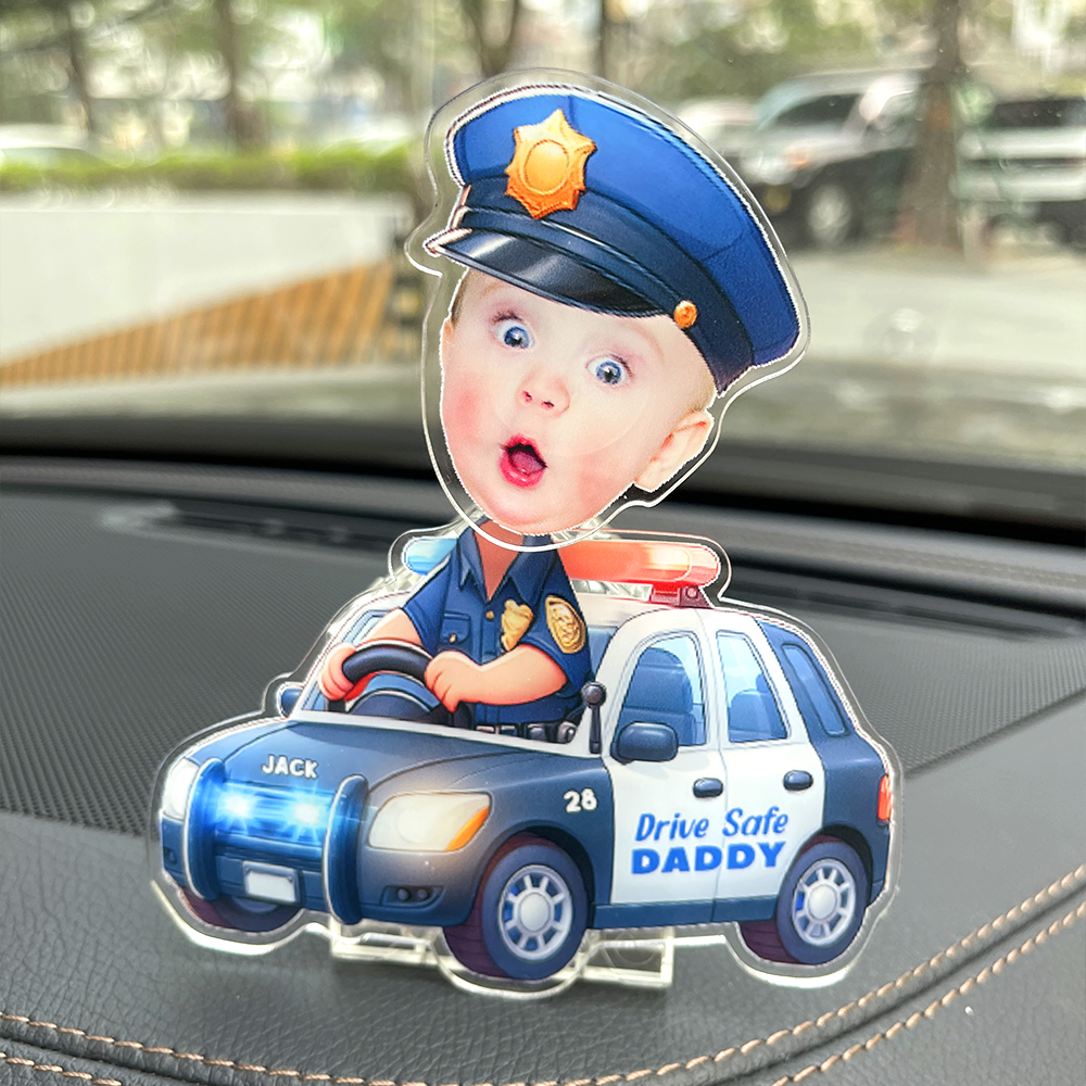 Police Shaking Head Standee - Custom Photo Gifts For Dad Cute Gifts-Homacus