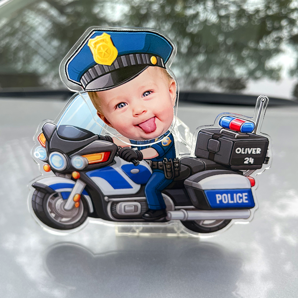 Police Shaking Head Standee - Custom Photo Gifts For Dad Cute Gifts-Homacus