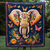 Gift for Elephant Lovers Blanket – Ethnic Elephant In Floral Forest-Homacus