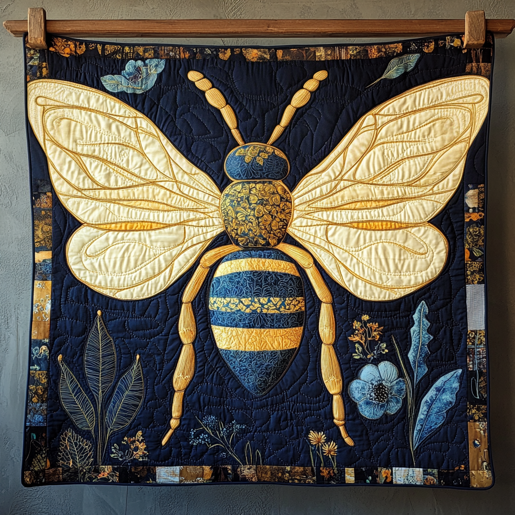 Gifts For Bee Lovers Blanket Magical Bee With Golden Wings-Homacus