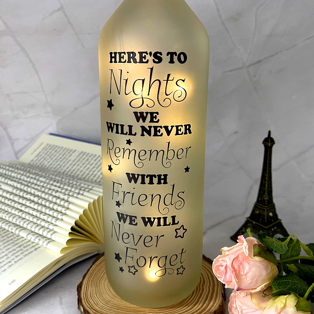 Personalized Gifts For Friend Bottle Lamp Besties Forever 02HUDT190225HH-Homacus