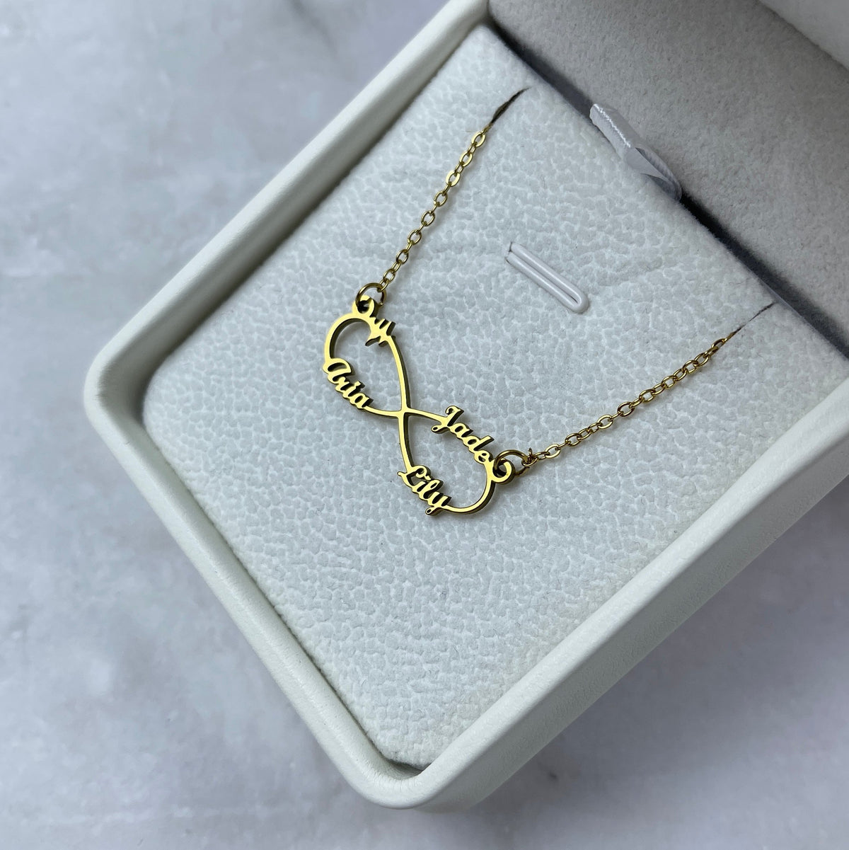 Personalized Name Necklace- Infinity Love Charm 15 16acxx140325-Homacus