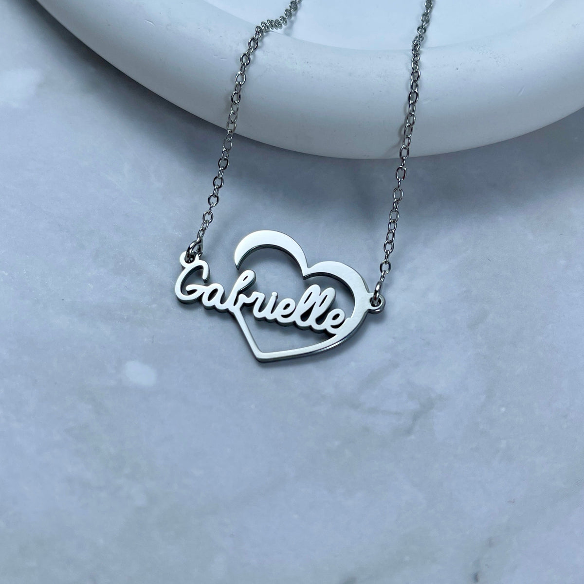 Personalized Name Necklace - Heartfelt Charm 08-Homacus