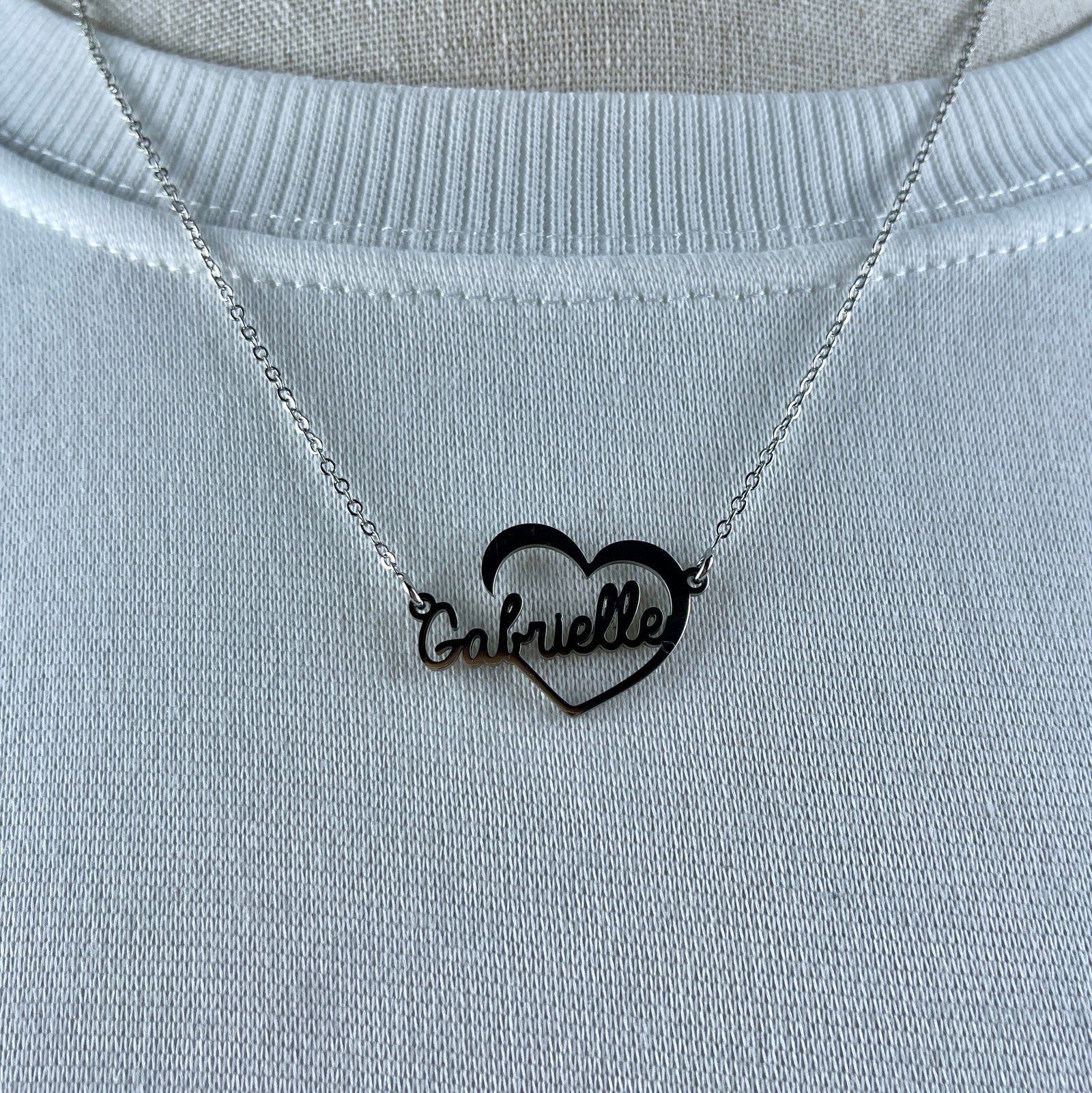 Personalized Name Necklace - Heartfelt Charm 08-Homacus