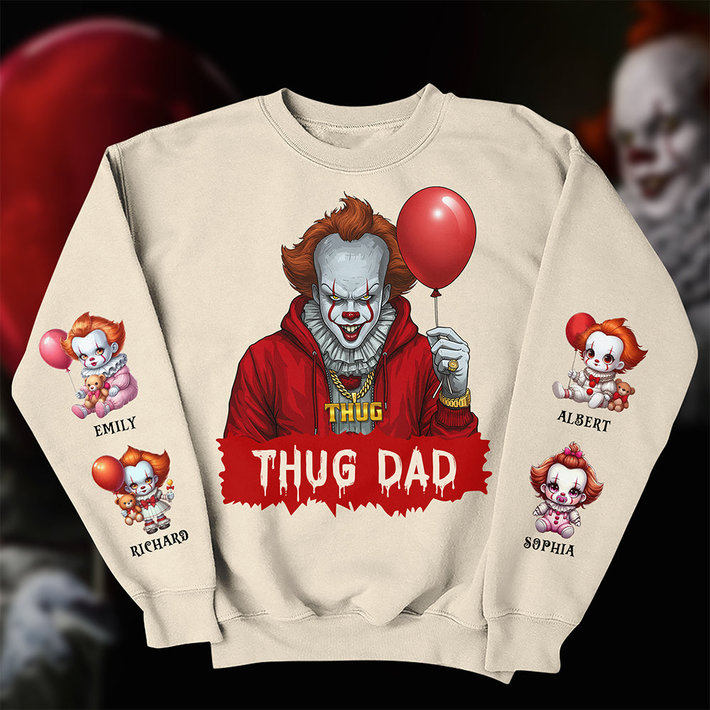 Haunted Clown Dad 3D Shirt - Personalized Gifts For Father 028QHQN140525-Homacus