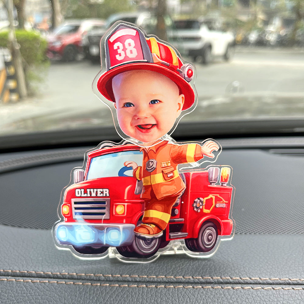 Firefighter Shaking Head Standee - Custom Photo Gifts For Dad Cute Gifts-Homacus