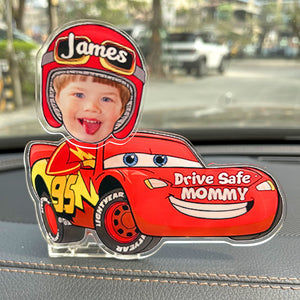 Personalized Custom Photo Gift For Kids Shaking Head Standee Driving Car-Homacus