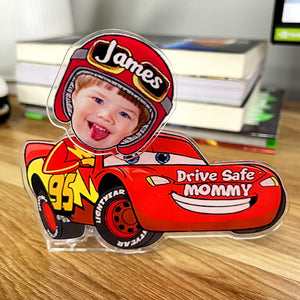 Personalized Custom Photo Gift For Kids Shaking Head Standee Driving Car-Homacus