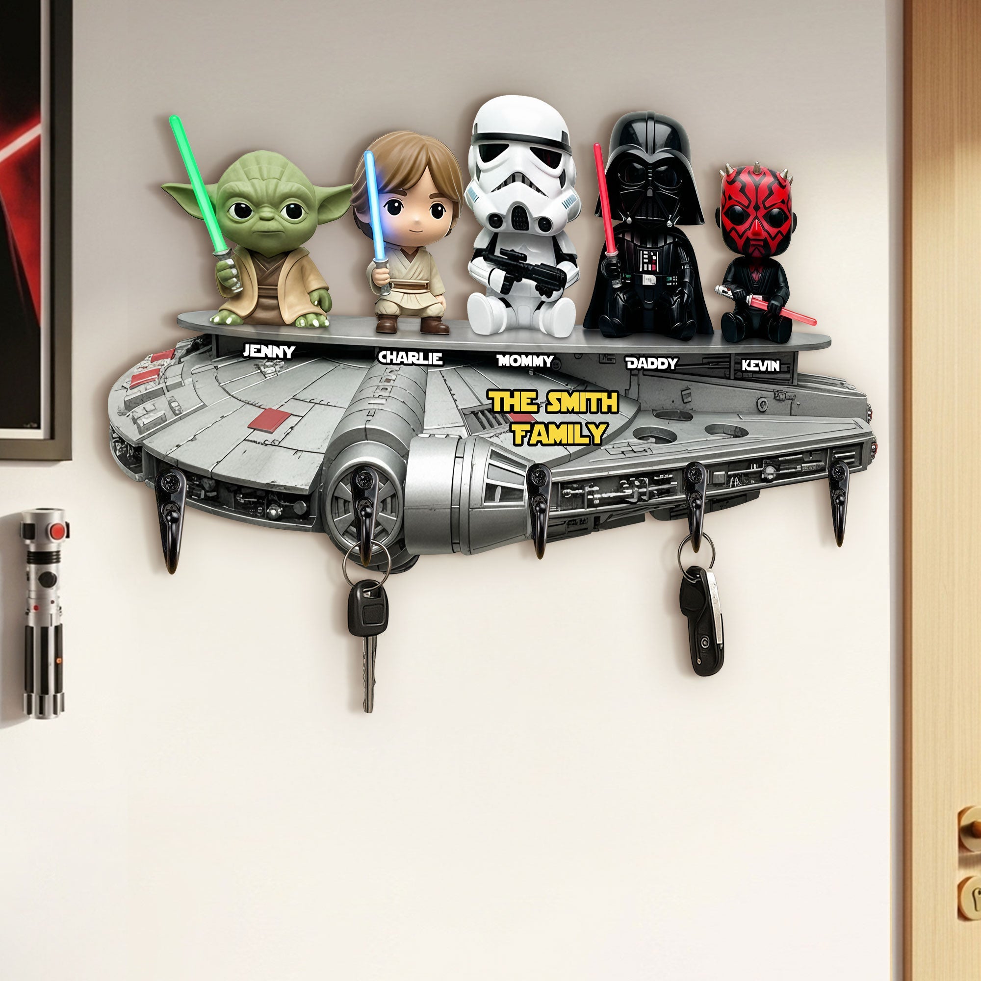 Galaxy Family Key Hanger - Personalized Gifts For Family 04hyti050925-Homacus