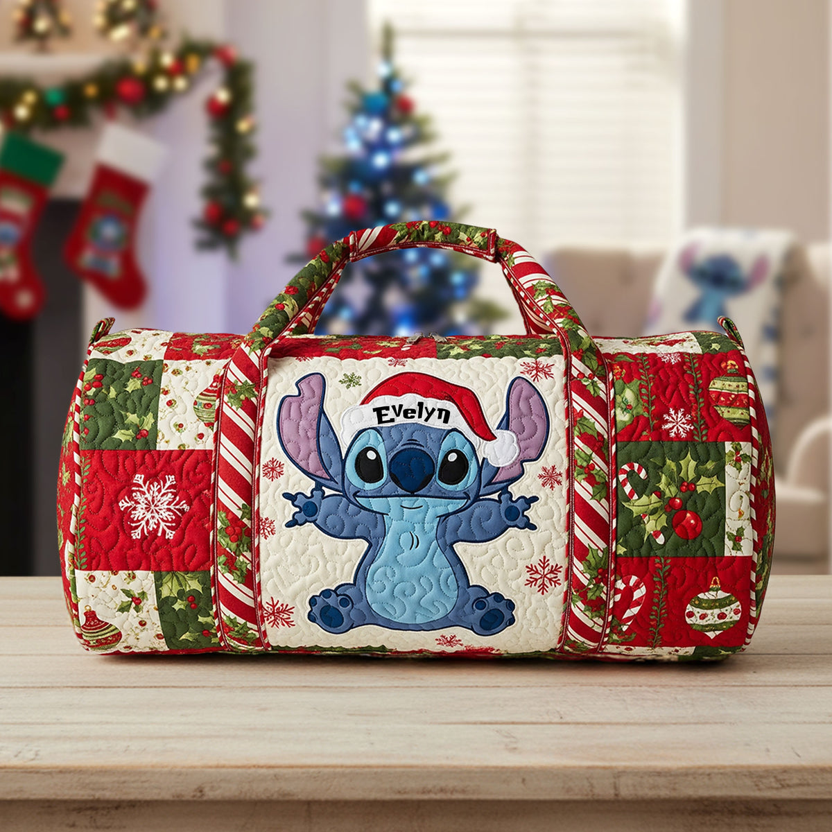 Christmas Quilted Duffle Bag - Personalized Gifts For Christmas 01NATI050925-Homacus