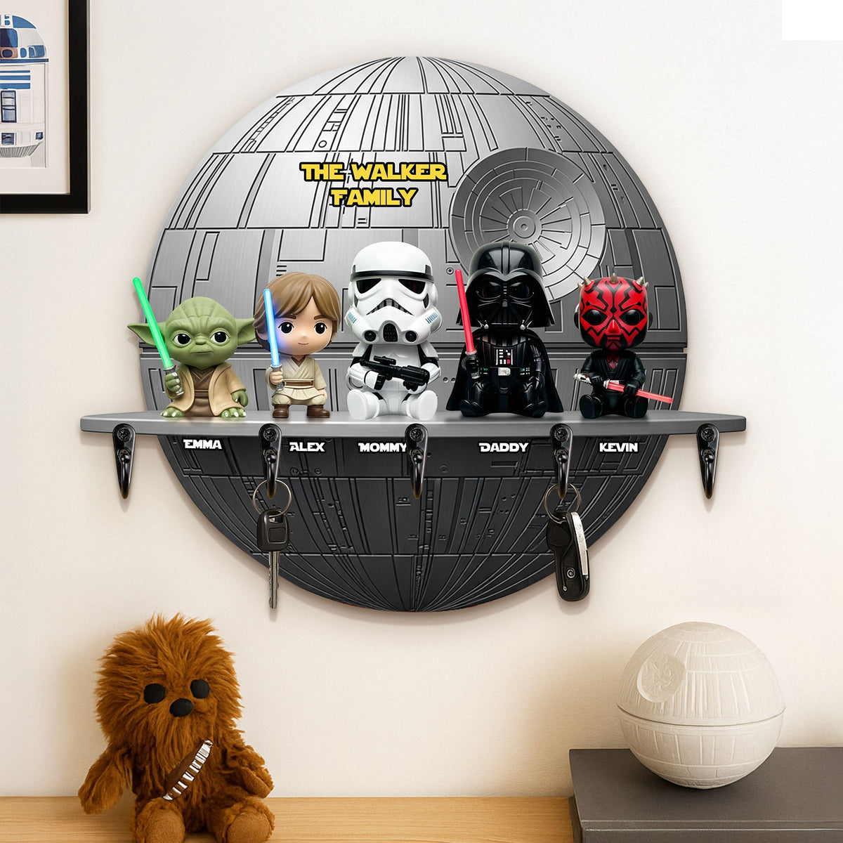 Galaxy Family Key Hanger - Personalized Gifts For Family 04hyti050925-Homacus