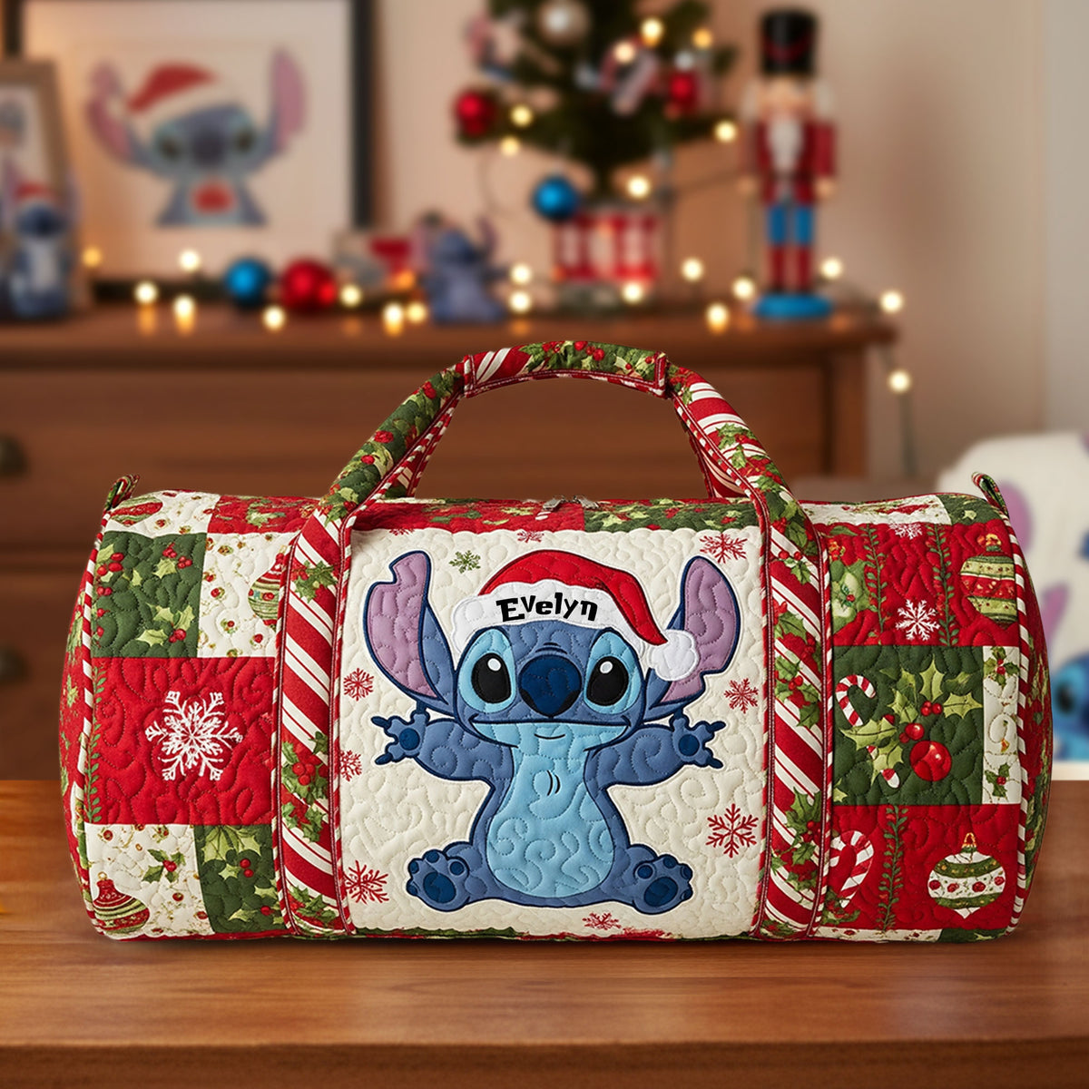 Christmas Quilted Duffle Bag - Personalized Gifts For Christmas 01NATI050925-Homacus