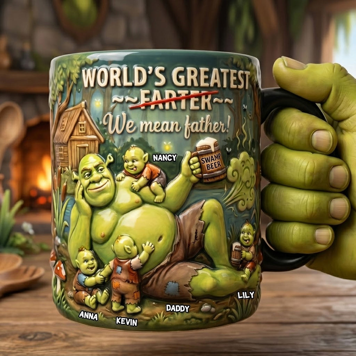 The Ultimate Swamp Dad Magic Coffee Mug - Personalized Gift For Dads 01NATI150526-Homacus