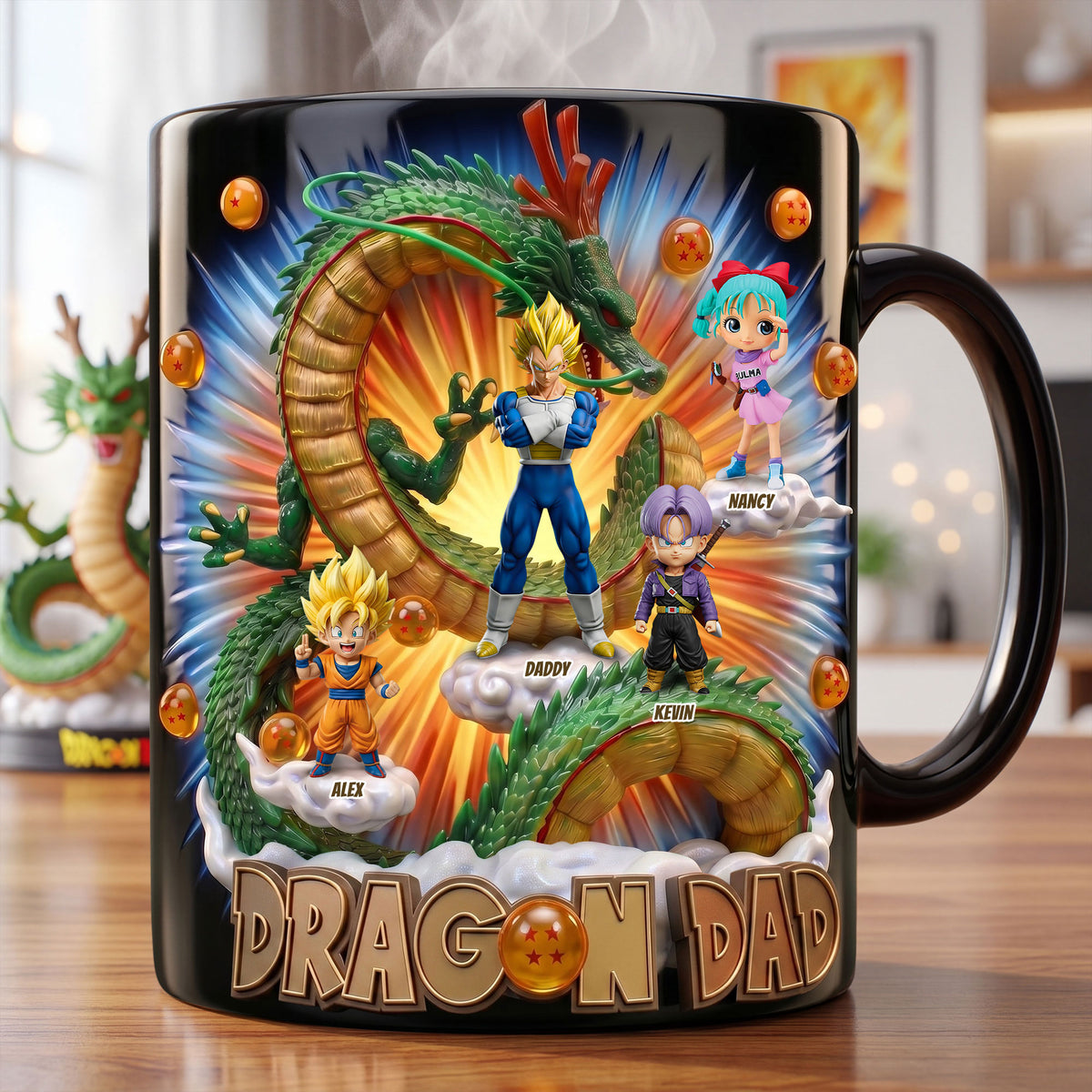 Imposing Ride With Dad Magic Mug - Personalized Gifts For Dads 02QHTI220526-Homacus